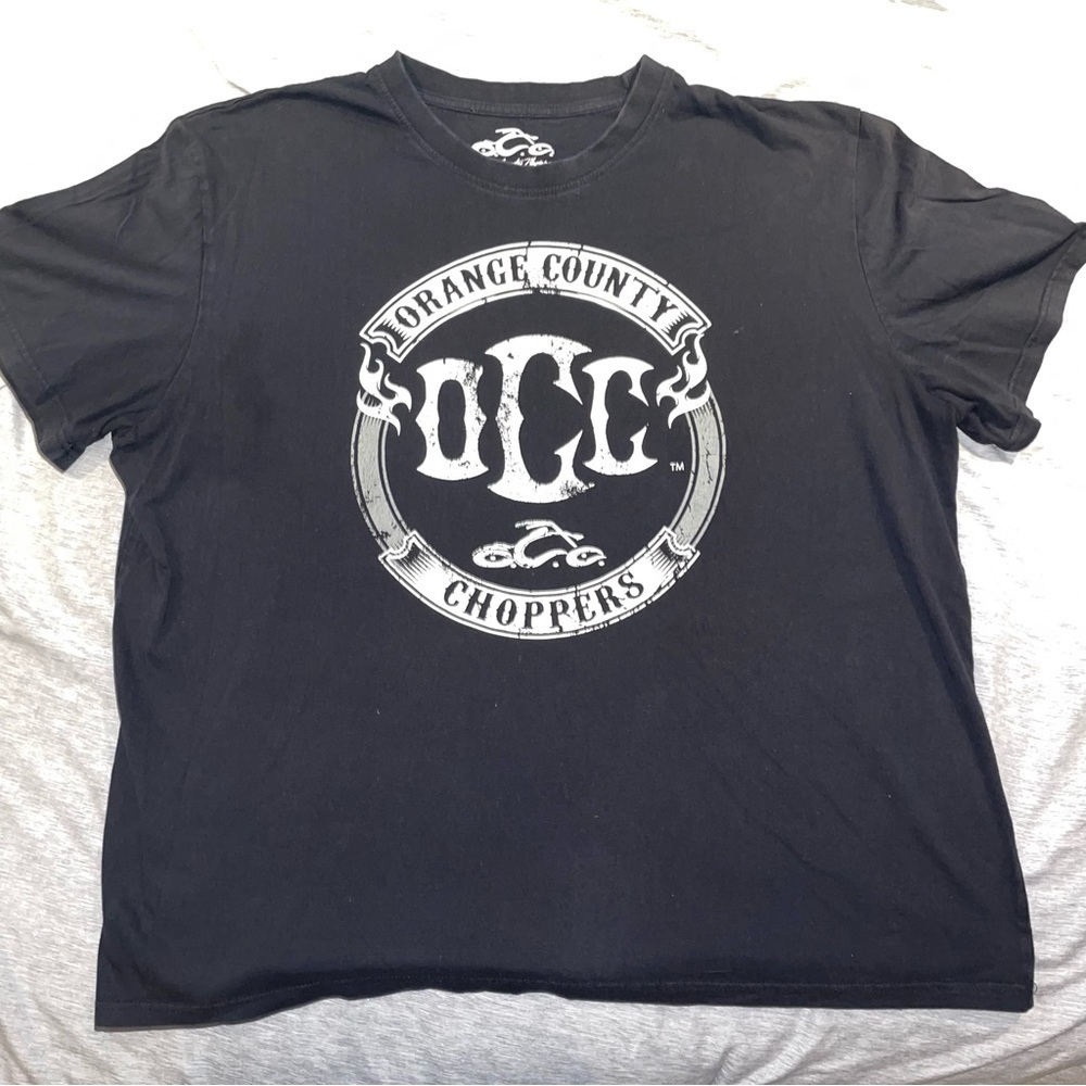 Orange county choppers big logo black t shirt sz  xxl​